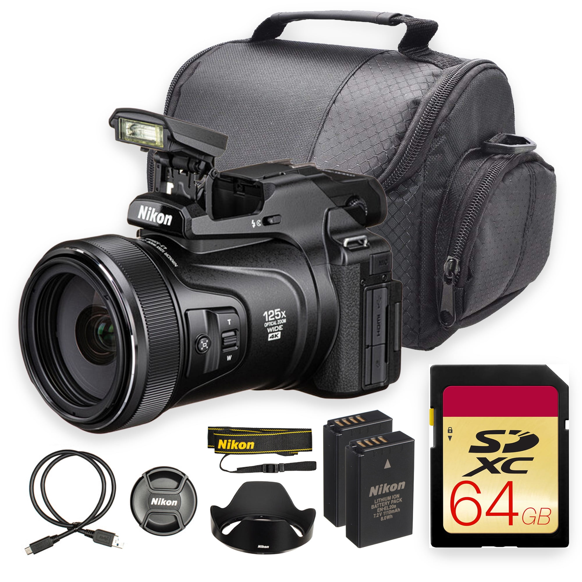 Nikon COOLPIX P1100 Digital Camera | 16MP BSI CMOS, 125x Optical