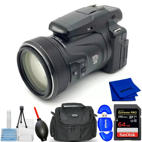 Nikon COOLPIX P1100 Digital Camera 26541 - 7PC Accessory Bundle
