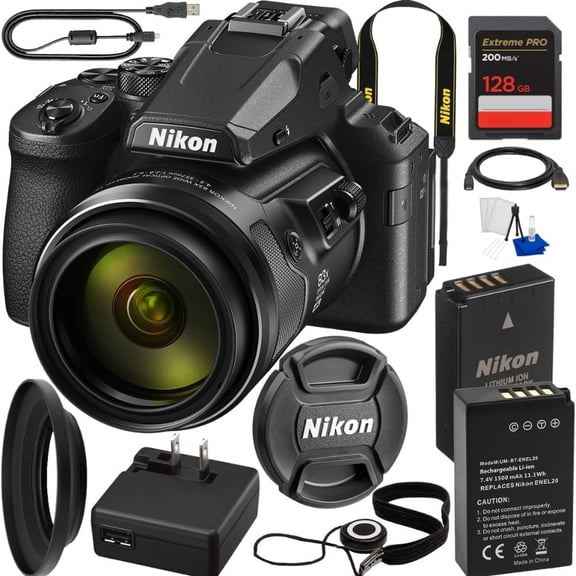 Nikon COOLPIX P1100 Digital Camera 26541 - 7PC Accessory Bundle