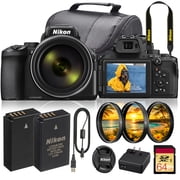 Nikon COOLPIX P950 16MP Digital Camera | 83x Optical Zoom 24-2000mm, 4K UHD Video, Dual Detect VR, OLED EVF | Bundle with Spare Battery & Bag