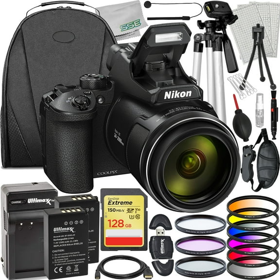 Nikon COOLPIX P950 16MP Digital Camera with Accessories Included, Black