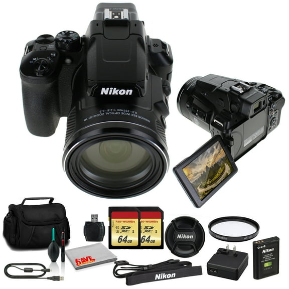 Nikon COOLPIX P950 Camera 26532 - Kit with 2x 64GB Memory (International Model)