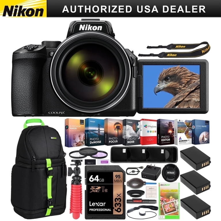 Nikon COOLPIX P950 Camera, 83x Zoom, Super Telephoto Lens, Triple