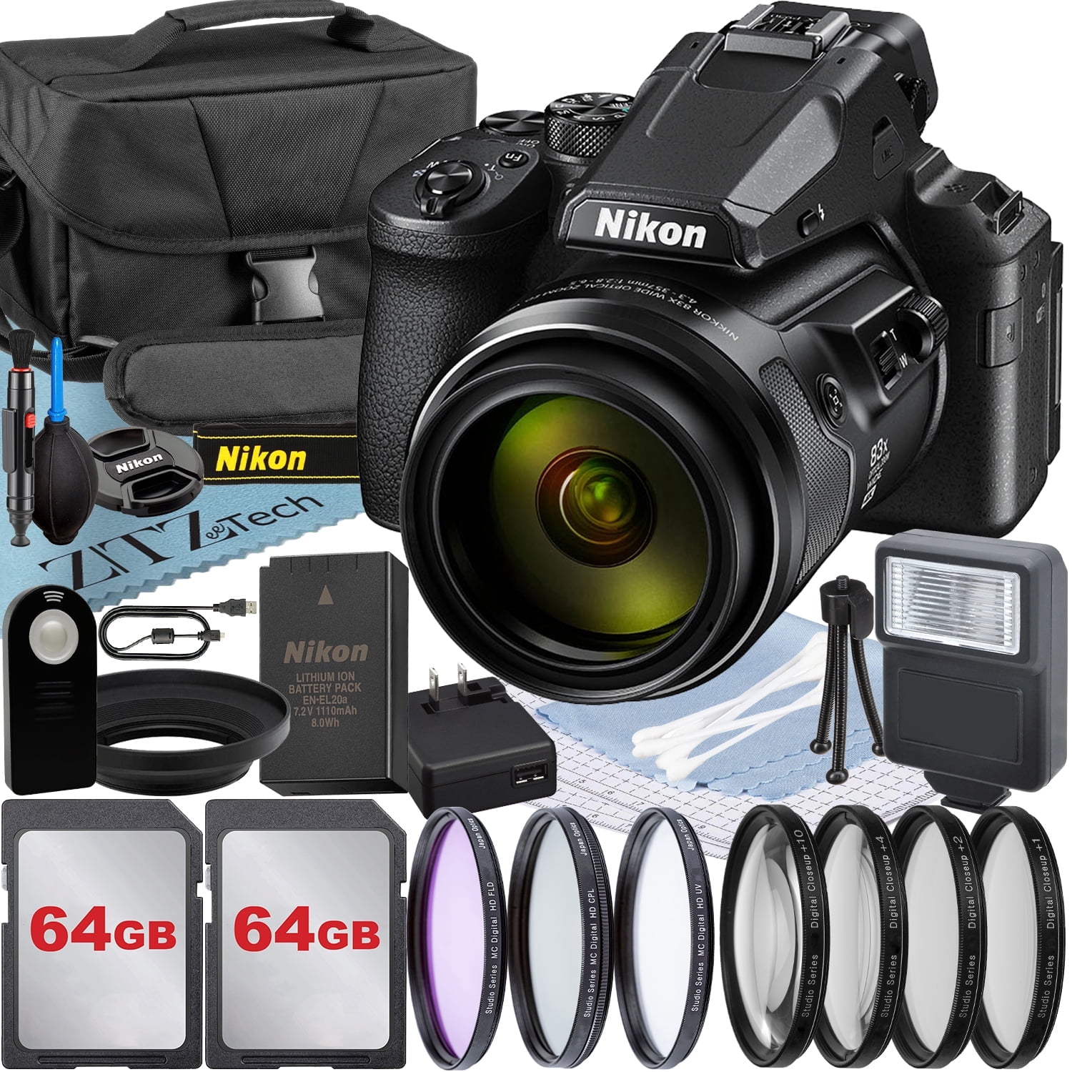 Nikon COOLPIX P950 Camera with 83x Zoom, WiFi, 2x 64GB Memory