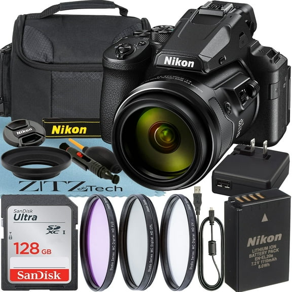 Nikon COOLPIX P950 Digital Camera Bundle with 128GB Memory Card + Filter + ZeeTech Accessory (International Version)
