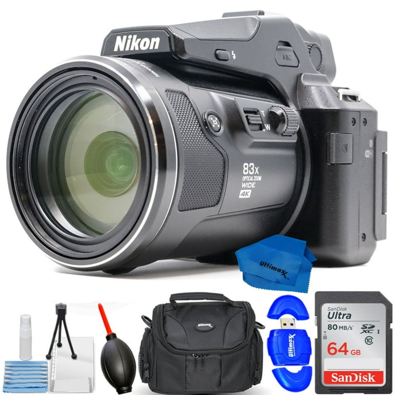 Nikon COOLPIX P950 Digital Camera with 7PC Accessory Bundle, Black