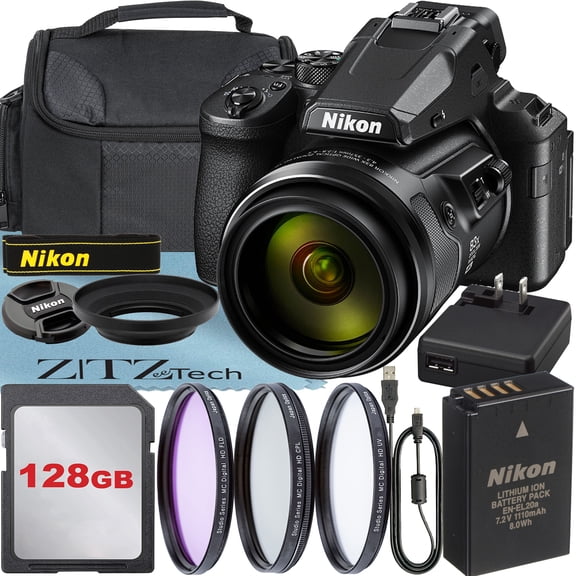 Nikon COOLPIX P950 Digital Camera with 128GB Memory Card + Case + ZeeTech Accessory (International Version)