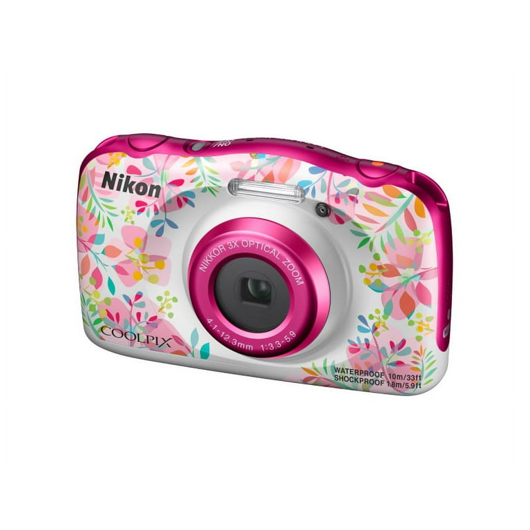 Nikon COOLPIX W150 Digital Camera (Floral Pink) VQA113EA - Walmart.com