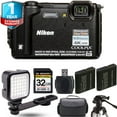thumbnail image 1 of Nikon COOLPIX W300 Camera (Black) + Extra Battery + LED +1 Yr Warranty (International Version), 1 of 8