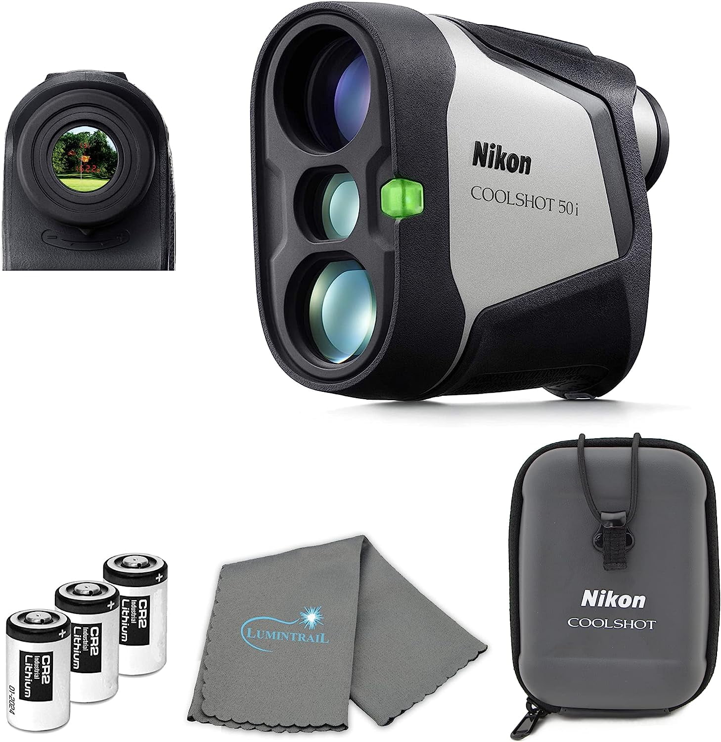 Nikon COOLSHOT 50i Compact Golf Rangefinder with Magnetic Mount, Batteries & Lens Cloth - Walmart.com Nikon COOLSHOT 50i Compact Golf Rangefinder with Magnetic Mount, Batteries & Lens Cloth - Walmart.com