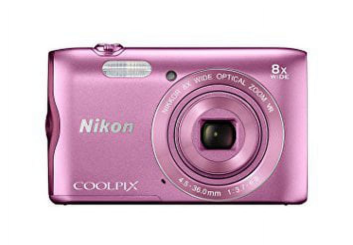Nikon Coolpix 300 20MP Digital Camera (Pink) (Intl Model) - image 1 of 2
