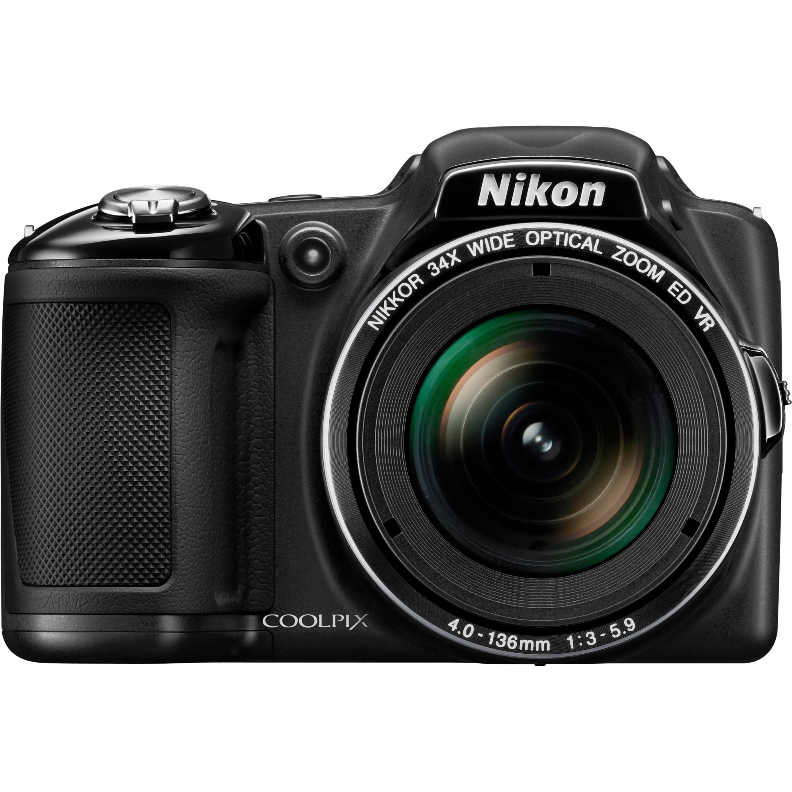 Nikon Coolpix L830 16 Megapixel Compact Camera, Black - Walmart.com