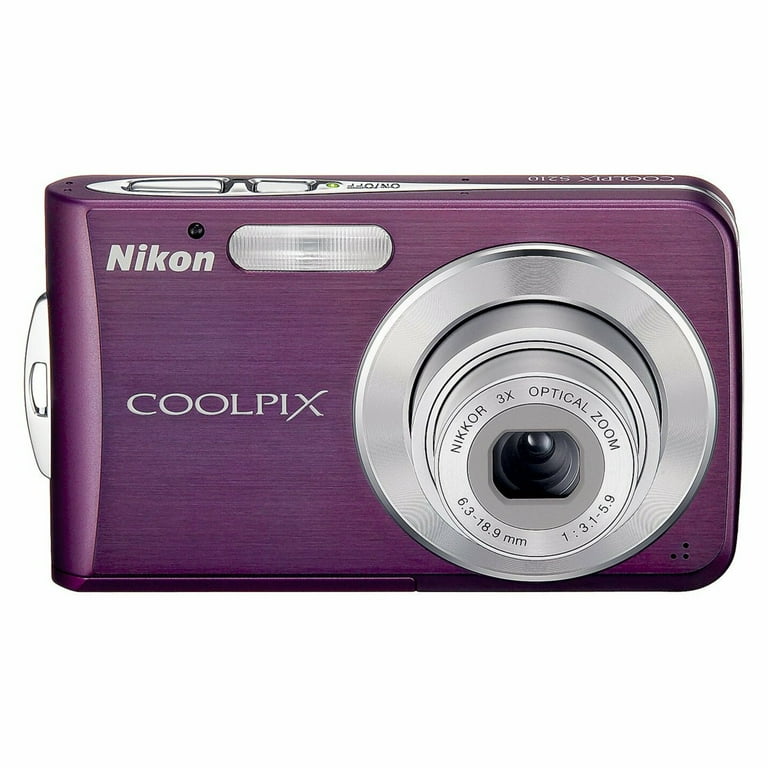 Nikon Coolpix S210 8 Megapixel Compact Camera, Plum Nikon Coolpix S210 8 Megapixel Compact Camera, Plum