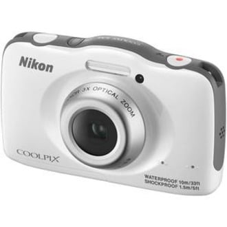 Nikon Coolpix S32 13.2 Megapixel Compact Camera, White - Walmart.com