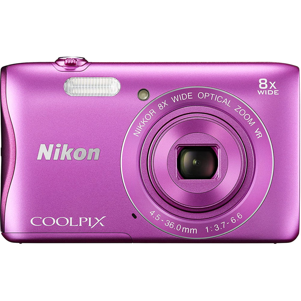 Nikon Coolpix S3700 20.1 Megapixel Compact Camera, Pink