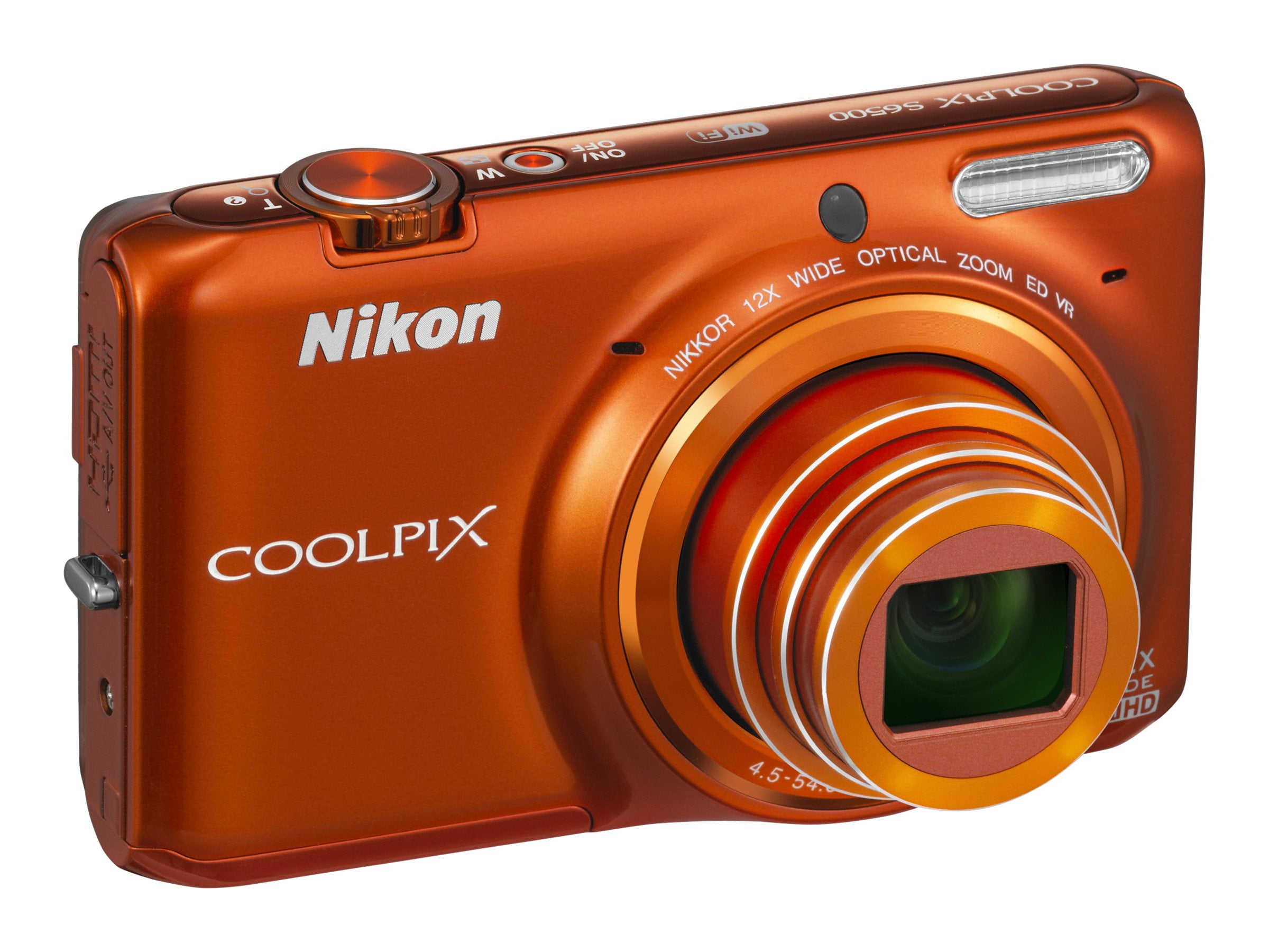 Nikon Coolpix S6500 Digital camera compact 16.0 MP 1080p 12x