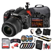 Nikon D3100 DSLR Camera Bundle with 18-55mm VR Lens, Camera Bag, 64GB SD Card, Tripod & Cleaning Kit International Model