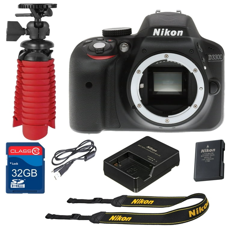 Nikon D3300 Digital SLR 24.2 Megapixels Body Only - Walmart.com
