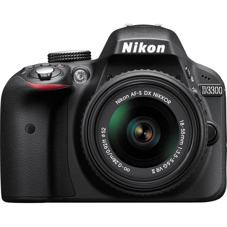 Nikon D3300 Digital SLR with 24.2 Megapixels and 18-55mm Lens