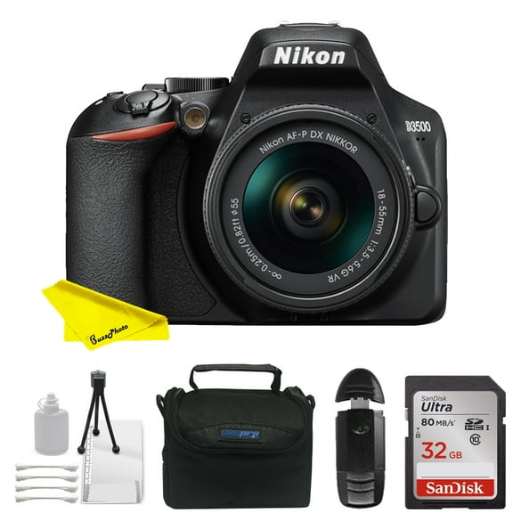 Nikon D3500 DSLR Camera with 18-55mm Lens +24.2MP CMOS sensor and EXPEED 4 image processor Starter Kit