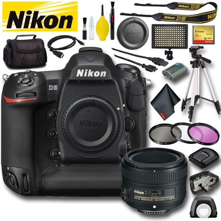 Nikon D5 DSLR Camera (Dual CF Slots) (Intl Model) Pro Bundle