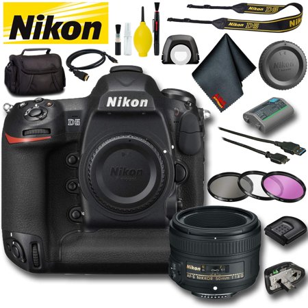 Nikon D5 DSLR Camera (Dual CF Slots) (Intl Model) Standard Bundle