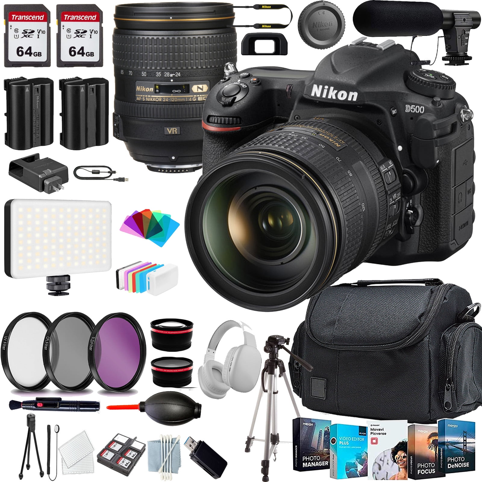 Nikon D500 Dslr Camera With Lens, Microphone, Philippines 