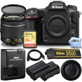 thumbnail image 1 of Nikon D500 DSLR Camera with AF-P DX NIKKOR 18-55mm VR Lens Bundle Includes: Extra Battery, Extreme 32GB SD and FREE UV Filter, 1 of 8