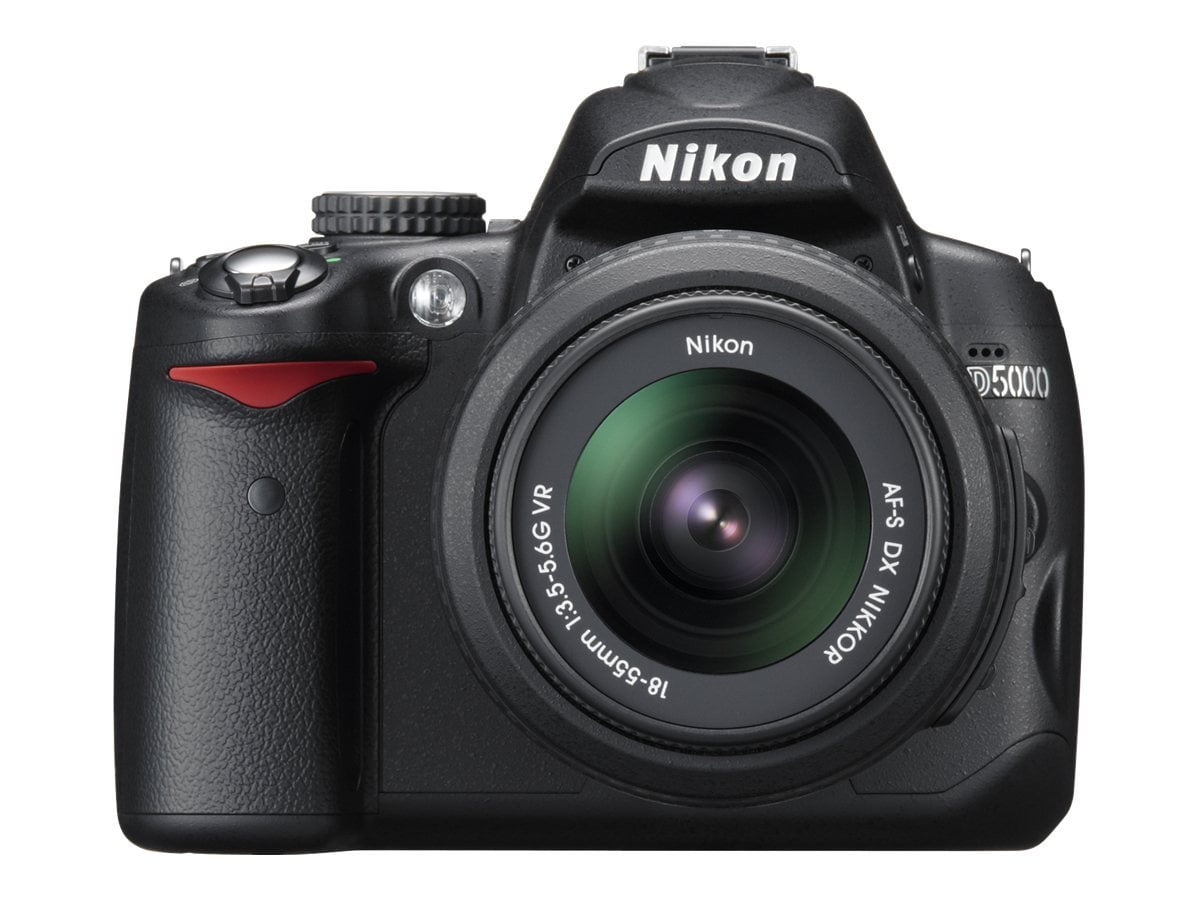 Nikon D5000 12.3 Megapixel Digital SLR Camera with Lens, 18 mm, 55 mm