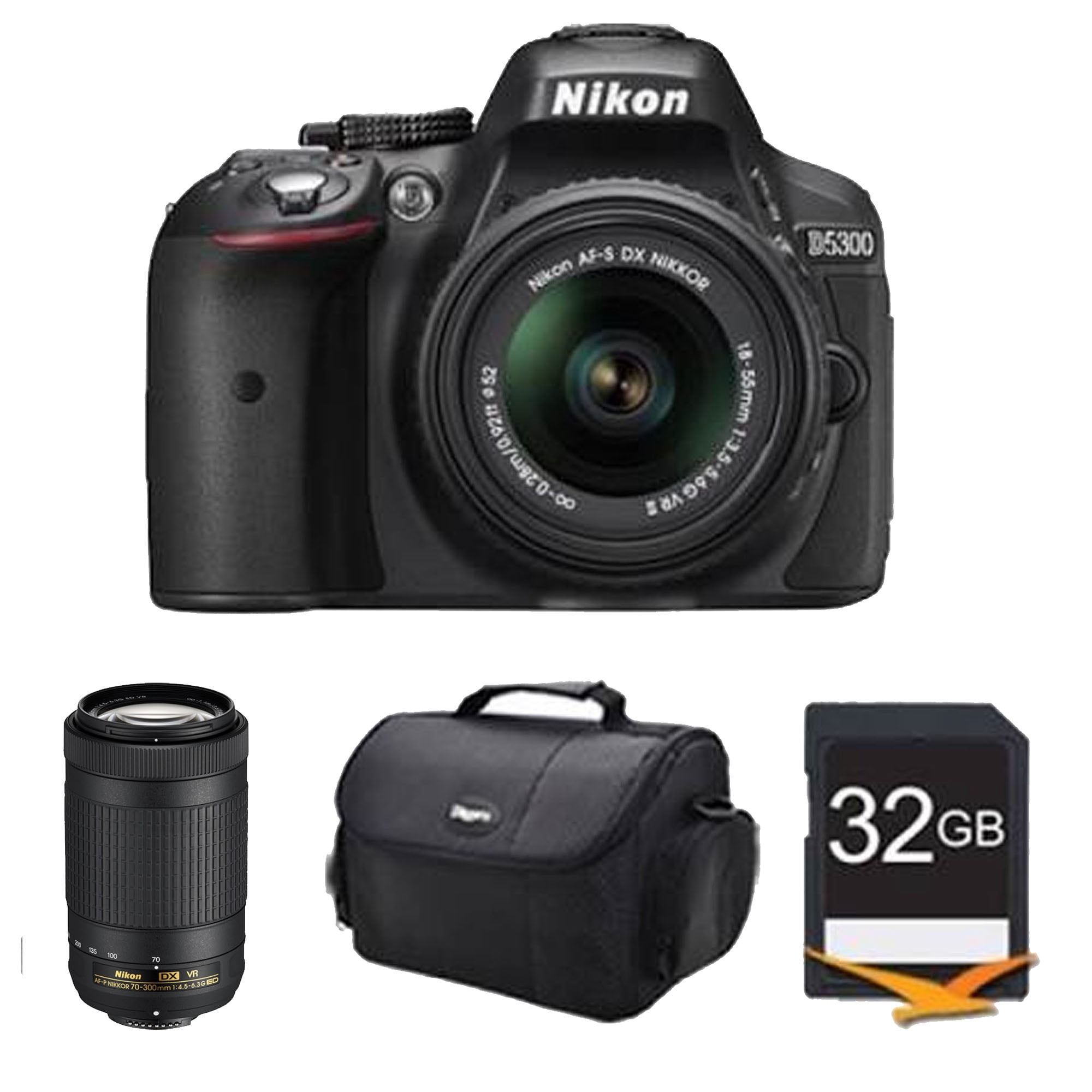 NIKON D5300 AF-S 18-55mm AF-P 70-300mm 【公式通販】