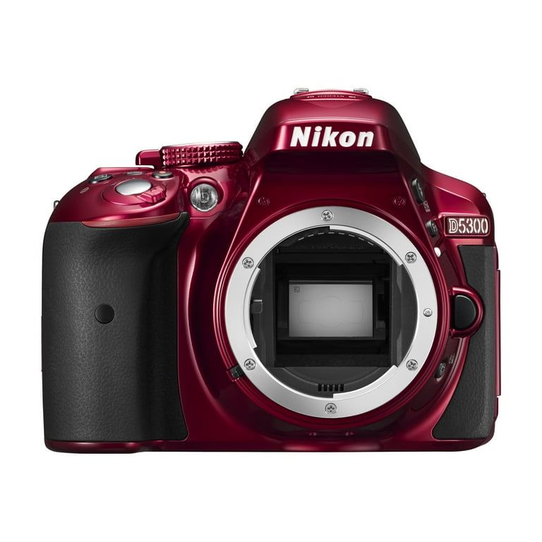 Nikon D5300 Digital Camera with AF-S VR DX 18-55mm Lens, Red