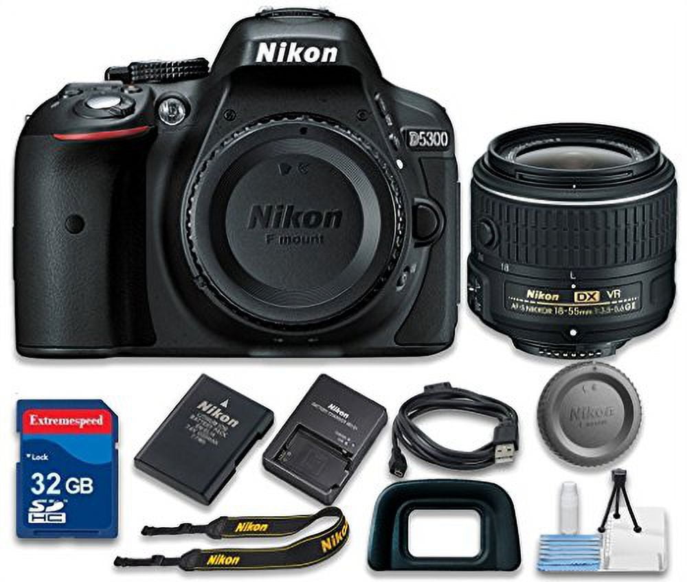 Nikon D5300 DSLR Camera with 18-55mm VR Lens Black 1522 - Best Buy