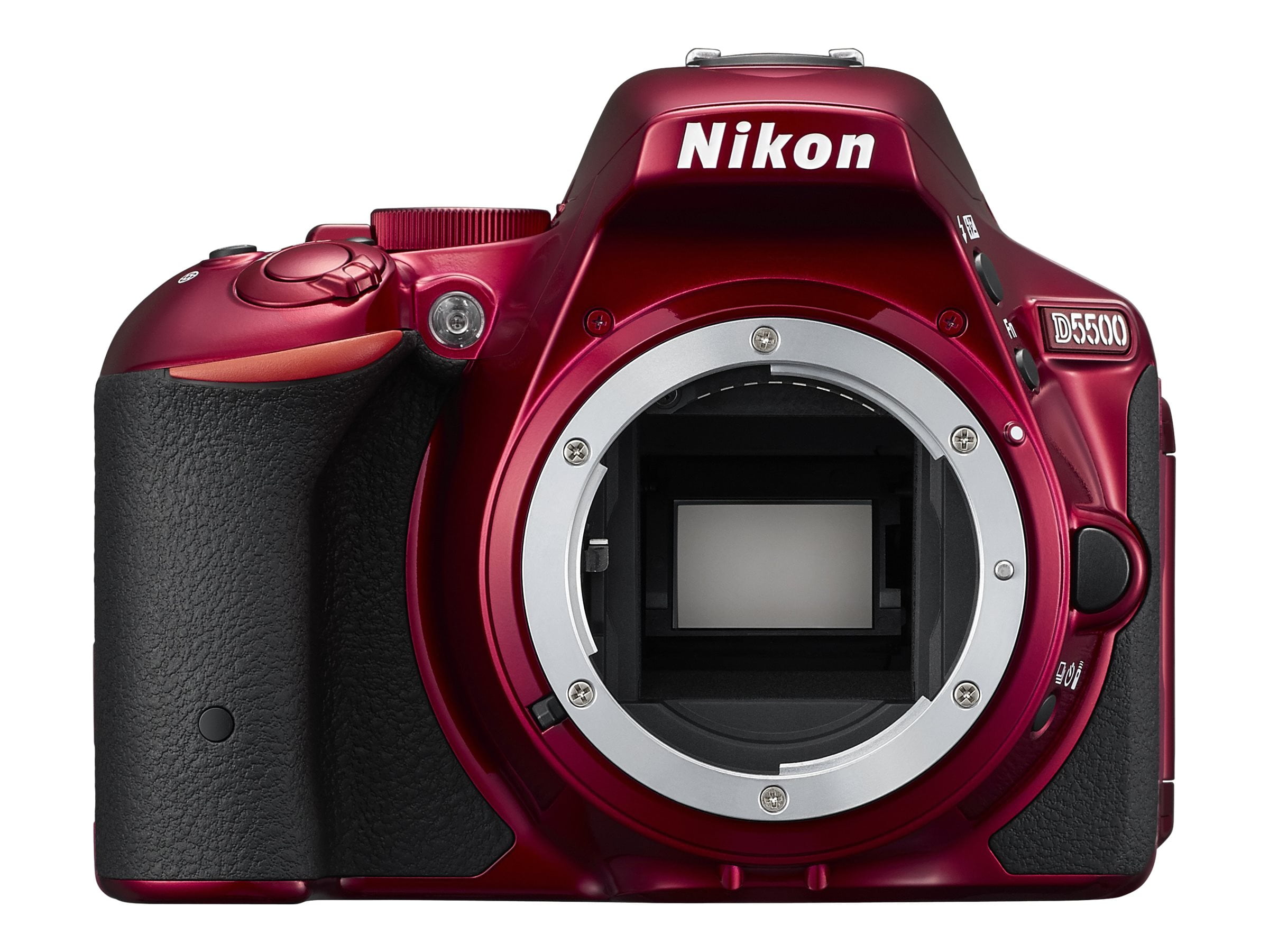 Nikon D5500 - Digital camera - SLR - 24.2 MP - APS-C - body only - Wi-Fi -  red - Walmart.com