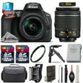 thumbnail image 1 of Nikon D5600 DSLR Camera + 18-55mm VR + 1yr Warranty + Case + UV - 64GB Kit (International Version), 1 of 11