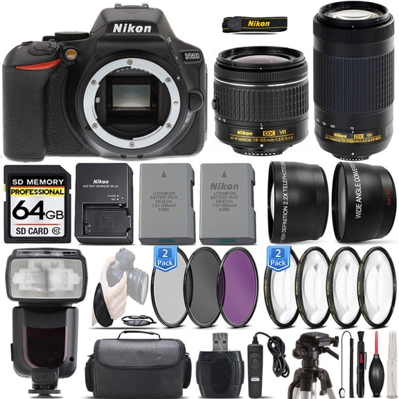 Nikon D5600 DSLR Camera - Kit J17 (International Version)