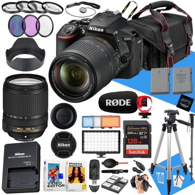 Nikon D5600 DSLR Camera with AF-S DX 18-140mm f/3.5-5.6G ED