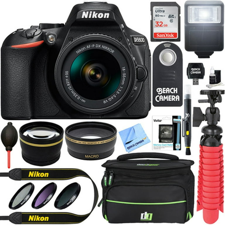 Nikon D5600 DSLR Camera + AF:S DX 18:55mm VR Lens Kit +