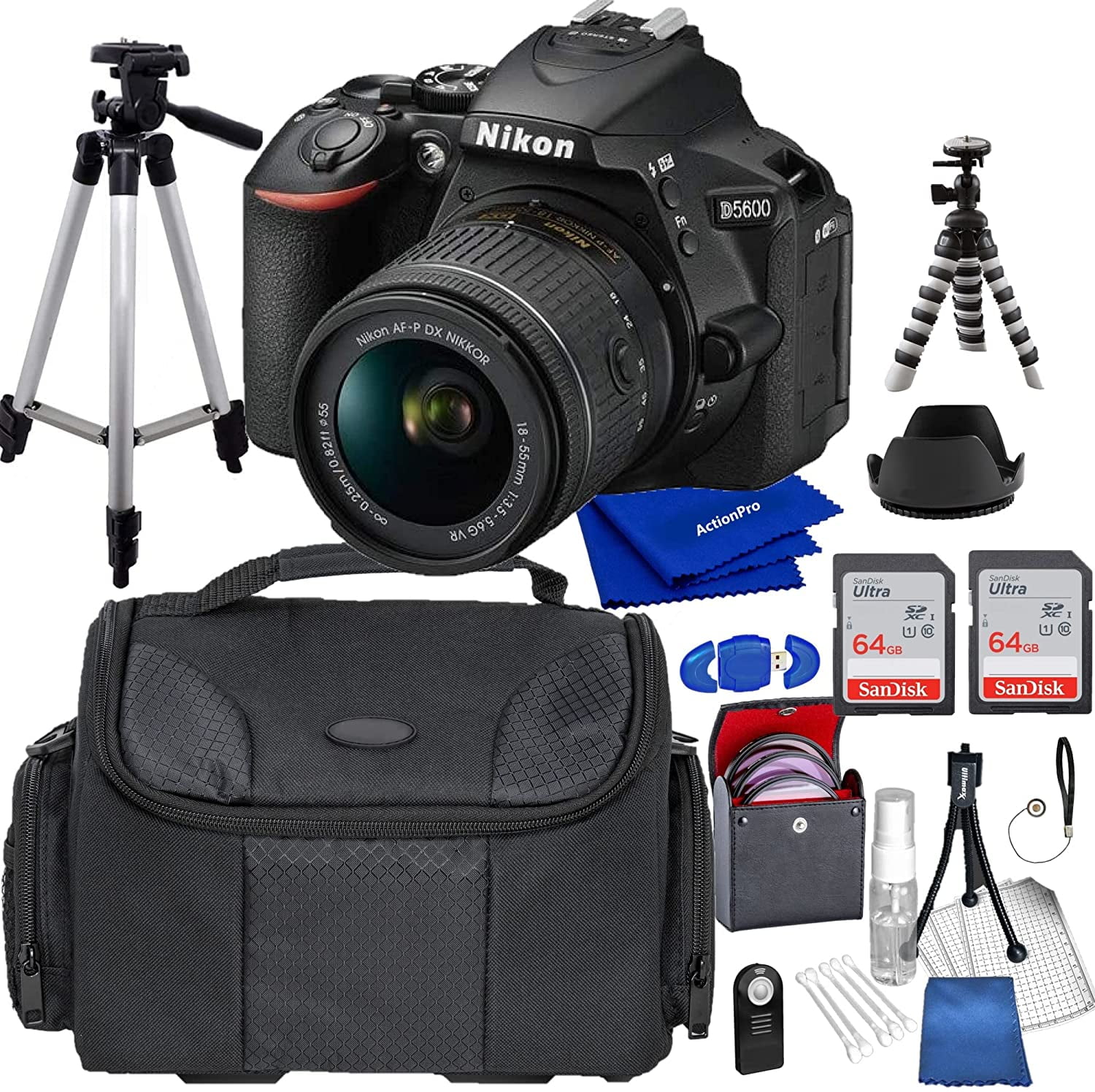 Nikon D5600 DSLR Camera Kit with 18-55mm VR Lens | Built-in Wi-Fi