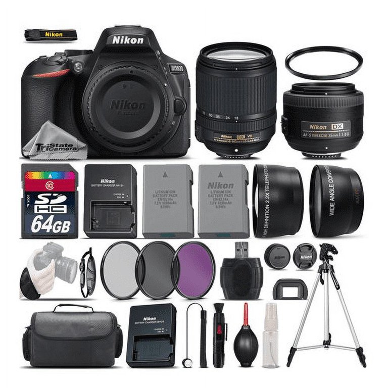 Nikon D5600 DSLR Camera - Kit C23 - Walmart.com