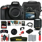 Nikon D5600 DSLR Camera with 18-140mm Lens International Model - Basic Bundle with 64GB Memory Card