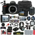 thumbnail image 1 of Nikon D5600 DSLR Camera 24.2MP with 18-140mm Lens 4K Video Pro Bundle (International Model), 1 of 7