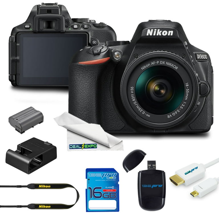 Nikon D5600 DSLR Camera with 18-55mm Lens Expo Starter Kit