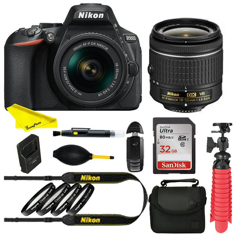 Nikon D5600 DSLR Camera with 18-55mm Lens24.2MP DX-format CMOS sensor and  EXPEED 4 image processor+32G