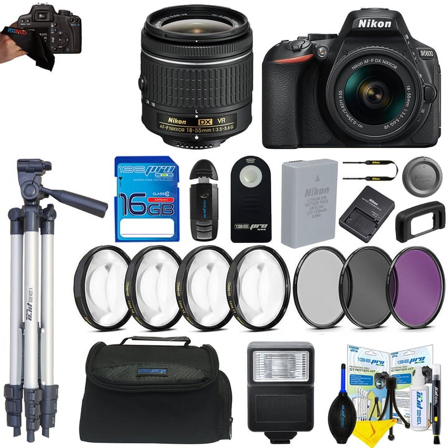 Nikon D5600 DSLR Digital Camera + Nikon DX VR AF-P Nikkor 18