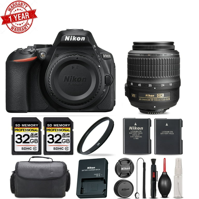 Nikon　D5600 18-55VR Kit Amazon.com : Nikon D5600 24.2MP DSLR Camera with 18-55mm VR