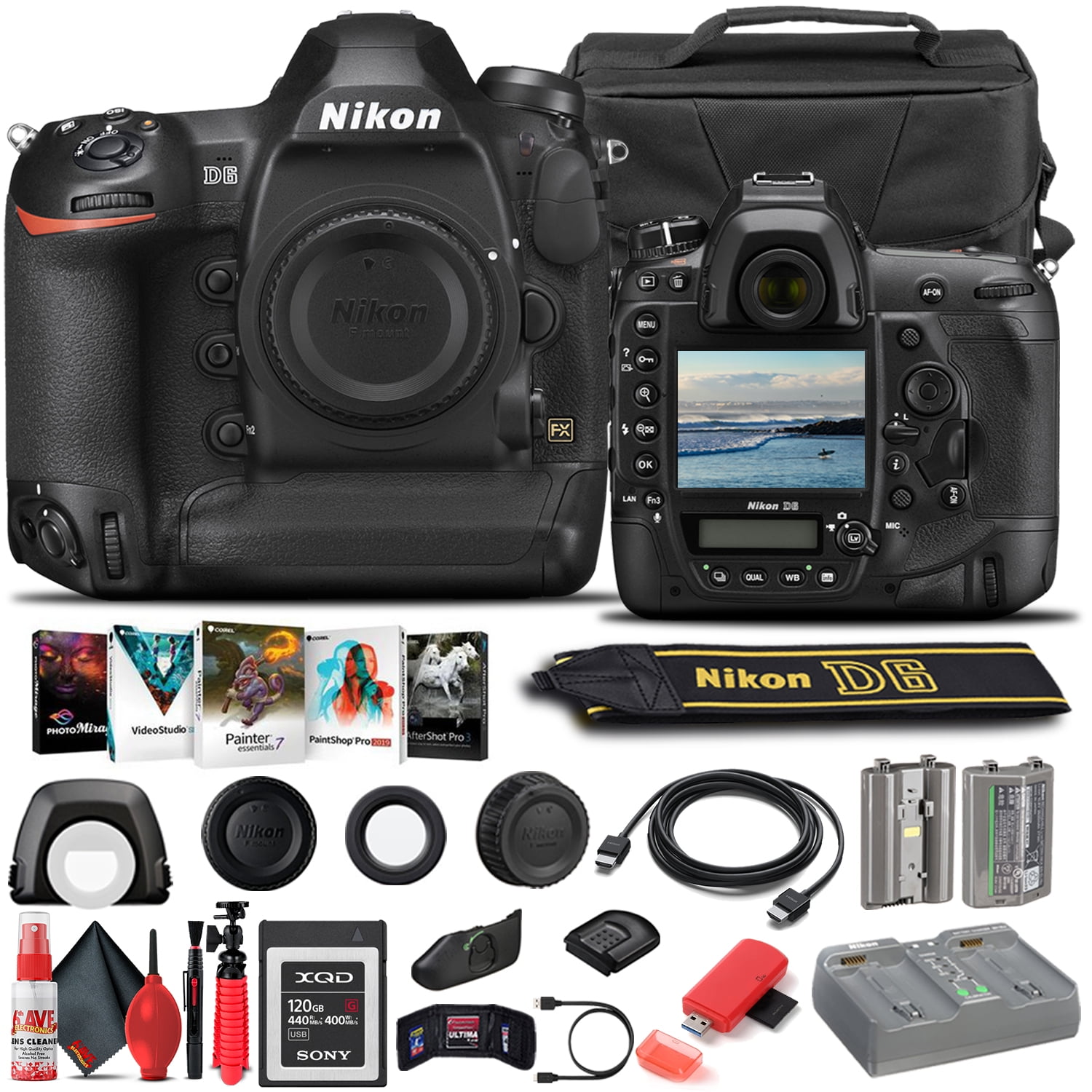 Nikon D6 DSLR Camera Body Only 1624 Basic Bundle
