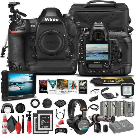 Nikon D6 DSLR Camera 20.8MP Full Frame Body Only 4K Video Pro Bundle (International Model)