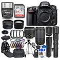 thumbnail image 1 of Nikon D610 Camera with 18-55mm + 70-300mm + Bundle Includes: SanDisk 64GB Ultra, 6pc Gradual Color Filter Set, Present Lens & Much More (24pc Bundle), 1 of 5