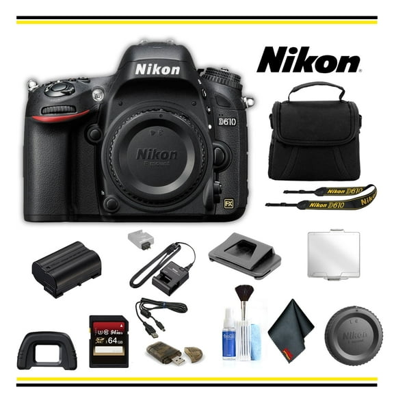 Nikon D610 DSLR Camera Starter Bundle - (Intl Model)