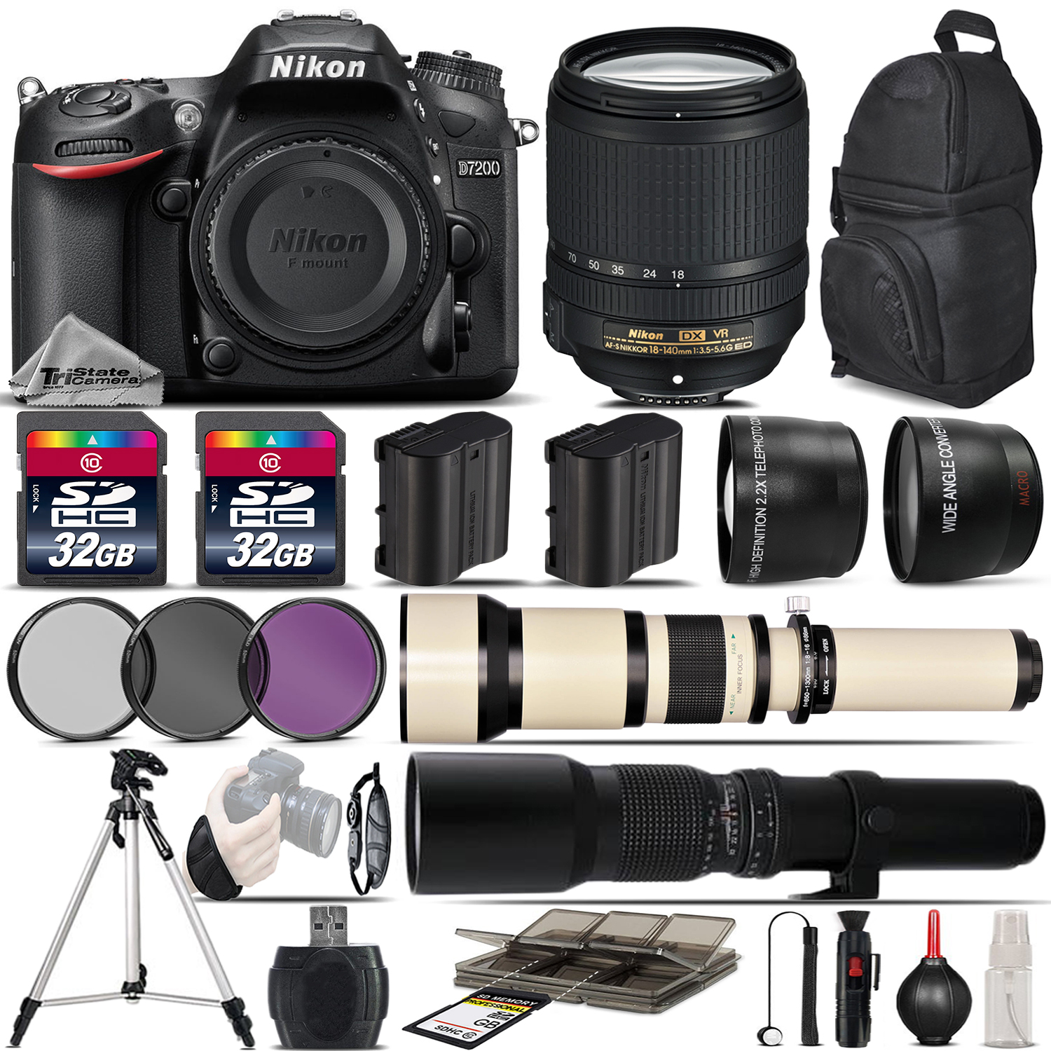 Nikon D7200 18-140 VR KIT + 70-300 VR